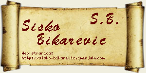 Sisko Bikarević vizit kartica